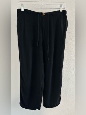 Shaver Lake Black Drawstring Casual Jogger Pants